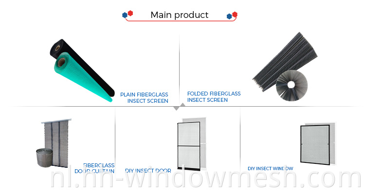 plisse venster mesh polyester geplooide insectenscherm voor intrekbare Windows -deuren